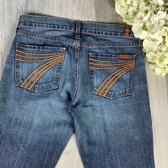 [SOLD] 7 for All Mankind Dojo Flare Jeans Sz 29x33 - Picture 3 of 7